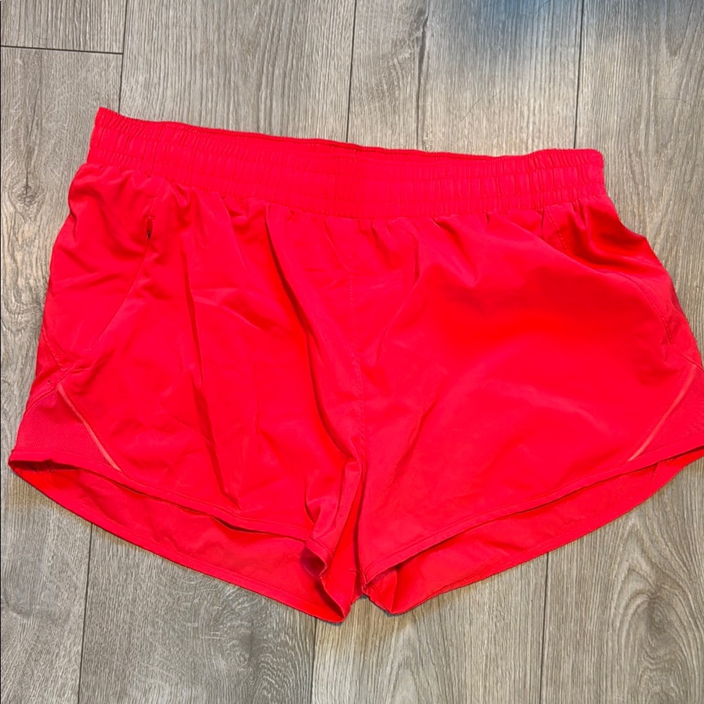 Women's Red Athletic Shorts